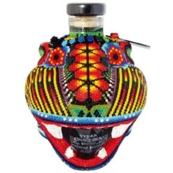 Beaded Jaguar Extra Añejo Tequila • Handcrafted Art Bottle
