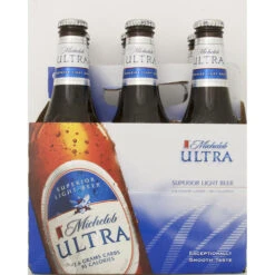 Michelob Ultra Light Lager Beer, 6 Pack Bottles