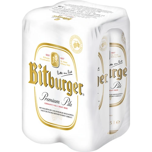 Bitburger Pilsner 4-Pack Cans 1 Bitburger Pilsner 4-Pack Cans