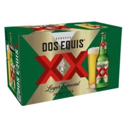 Dos Equis Lager Especial Mexican Beer, 18 Pack Bottles