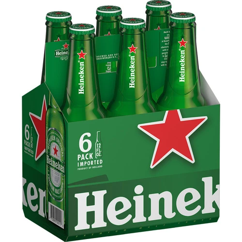 Heineken Premium Lager Beer - 6 Pack Glass Bottles 1 Heineken Premium Lager Beer - 6 Pack Glass Bottles
