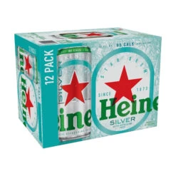 Heineken Silver Premium Light Lager, 12 Pack Cans