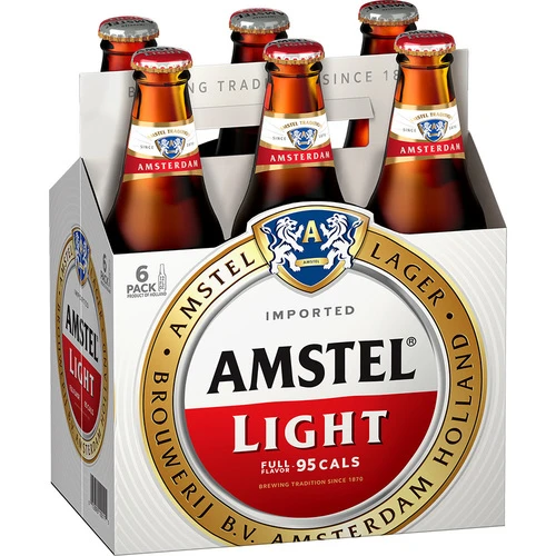 Amstel Light Premium Import Lager - 6 Pack Bottles 1 Amstel Light Premium Import Lager - 6 Pack Bottles