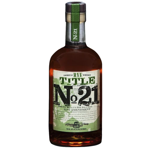 Title No. 21 Rye Whiskey 1 Title No. 21 Rye Whiskey