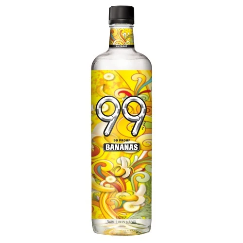 99 Bananas Liqueur - 99 Proof Tropical Banana Schnapps 1 99 Bananas Liqueur - 99 Proof Tropical Banana Schnapps