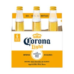 Corona Light Mexican Lager Beer, 6 pk Bottles