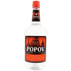 Popov Vodka Liqueur With Flavor - Premium Charcoal Filtered Spirit