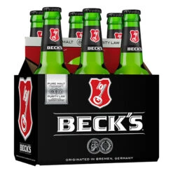 Beck's German Lager Beer - 6-Pack Bottles