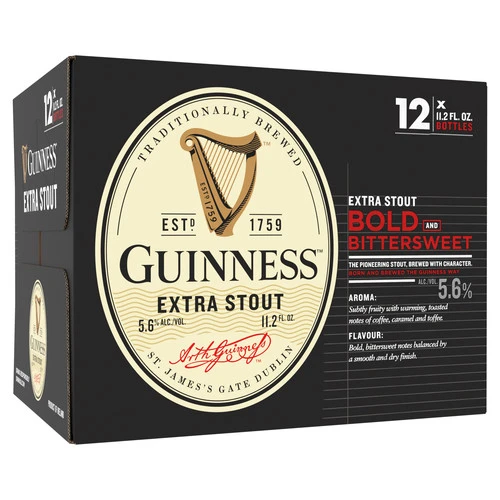 Guinness Extra Stout - 12-Pack Bottles 1 Guinness Extra Stout - 12-Pack Bottles