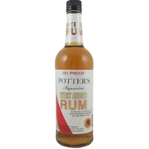 Potter's 151 Overproof Rum 1 Potter's 151 Overproof Rum