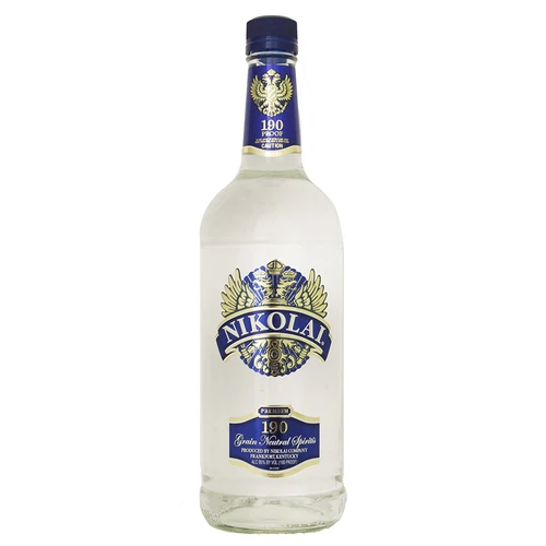 Nikolai 190 Proof Grain Alcohol - 95% ABV Neutral Spirit 1 Nikolai 190 Proof Grain Alcohol - 95% ABV Neutral Spirit