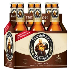 Franziskaner Hefe-Weissbier Wheat Beer - 6 Pack 12oz Bottles