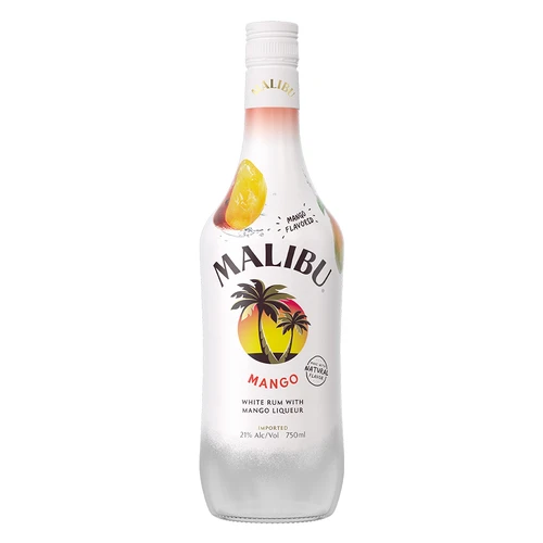 Malibu White Rum With Mango Liqueur - Smooth Caribbean Spirit 1 Malibu White Rum With Mango Liqueur - Smooth Caribbean Spirit