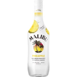 Malibu Pineapple Rum - Smooth Caribbean Spirit with Natural Pineapple Flavor