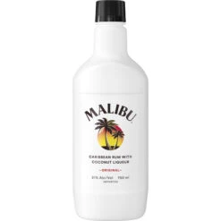Malibu Coconut Rum Original - Caribbean Spirit with Natural Flavor