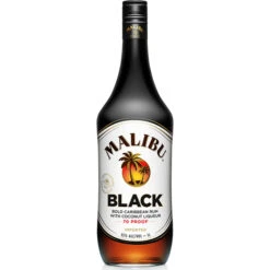 Malibu Black Coconut Rum - 70 Proof Caribbean Spirit