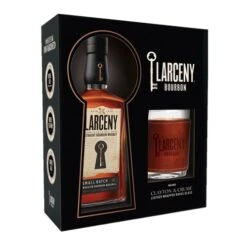 Larceny Small Batch Bourbon Gift Set with Leather Rocks Glass (750ml)