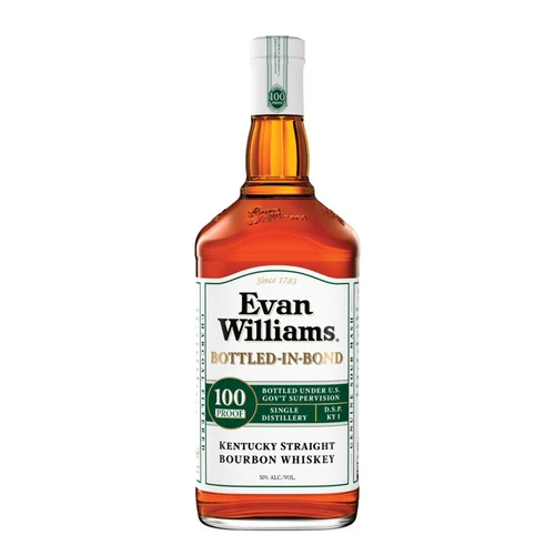 Evan Williams White Label Bottled-in-Bond Kentucky Straight Bourbon Whiskey 1 Evan Williams White Label Bottled-in-Bond Kentucky Straight Bourbon Whiskey