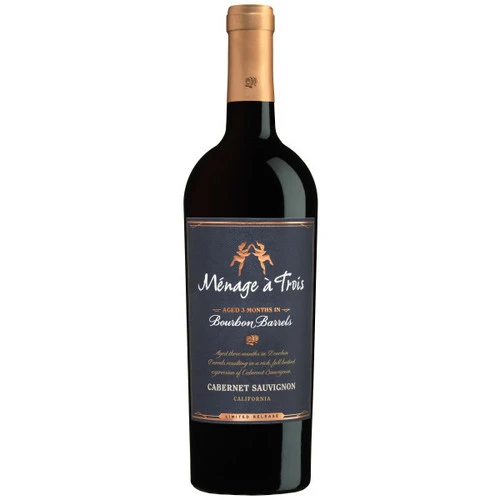 Menage A Trois Bourbon Barrel Cabernet Sauvignon 750ml Bottle 1 Menage A Trois Bourbon Barrel Cabernet Sauvignon 750ml Bottle