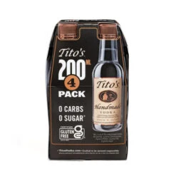 Tito’s Handmade Vodka - 200ml Bottles (4-Pack)