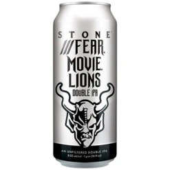 Stone Brewing Fear Movie Lions Unfiltered Double IPA - 6-Pack 16oz Cans
