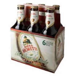 Birra Moretti L'Autentica Italian Lager – 6 x 330ml Bottles