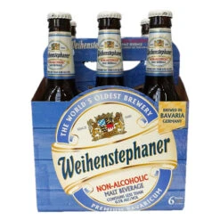 Weihenstephaner Non-Alcoholic Hefeweizen Wheat Beer - 6 Pack Bottles