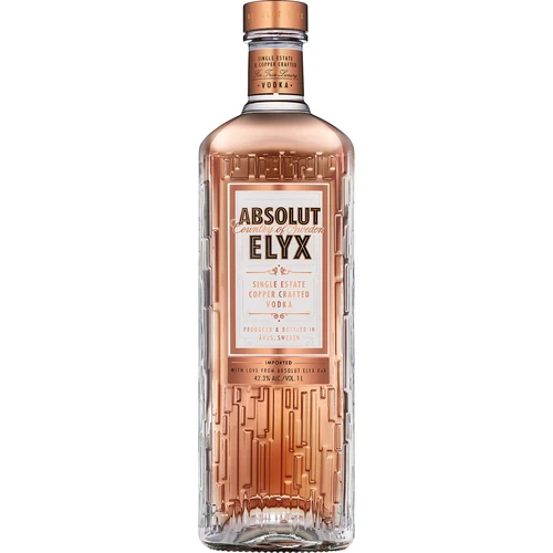 Absolut Elyx Single Estate Copper Crafted Luxury Vodka 1 Absolut Elyx Single Estate Copper Crafted Luxury Vodka