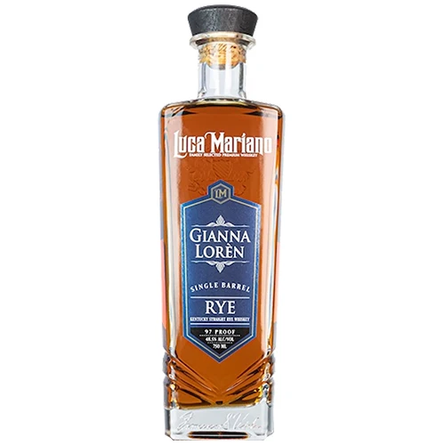 Luca Mariano Gianna Loren Single Barrel Rye Whiskey 1 Luca Mariano Gianna Loren Single Barrel Rye Whiskey