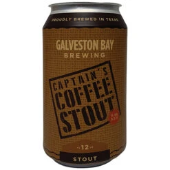 Galveston Bay Brewing Captain’s Coffee Stout - Craft Beer Cans