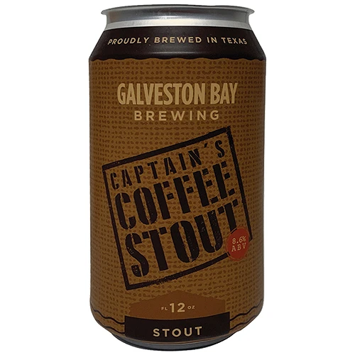 Galveston Bay Brewing Captain’s Coffee Stout - Craft Beer Cans 1 Galveston Bay Brewing Captain’s Coffee Stout - Craft Beer Cans