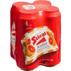 Stiegl Grapefruit Radler - Refreshing 4-Pack 16.9oz Cans
