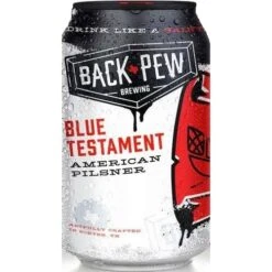 Back Pew Blue Testament Pilsner • Texas Blue Corn Craft Beer