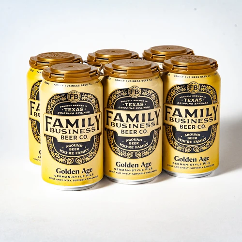 Family Business Golden Age Pilsner • Craft Beer Cans 1 Family Business Golden Age Pilsner • Craft Beer Cans