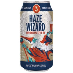 Three Nations Haze Wizard IPA - Premium Craft Beer Cans